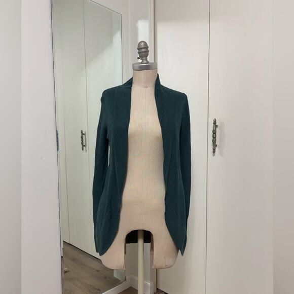 a new day Women's Green Open Front Lightweight Casual Cardigan Small - Picture 1 of 5